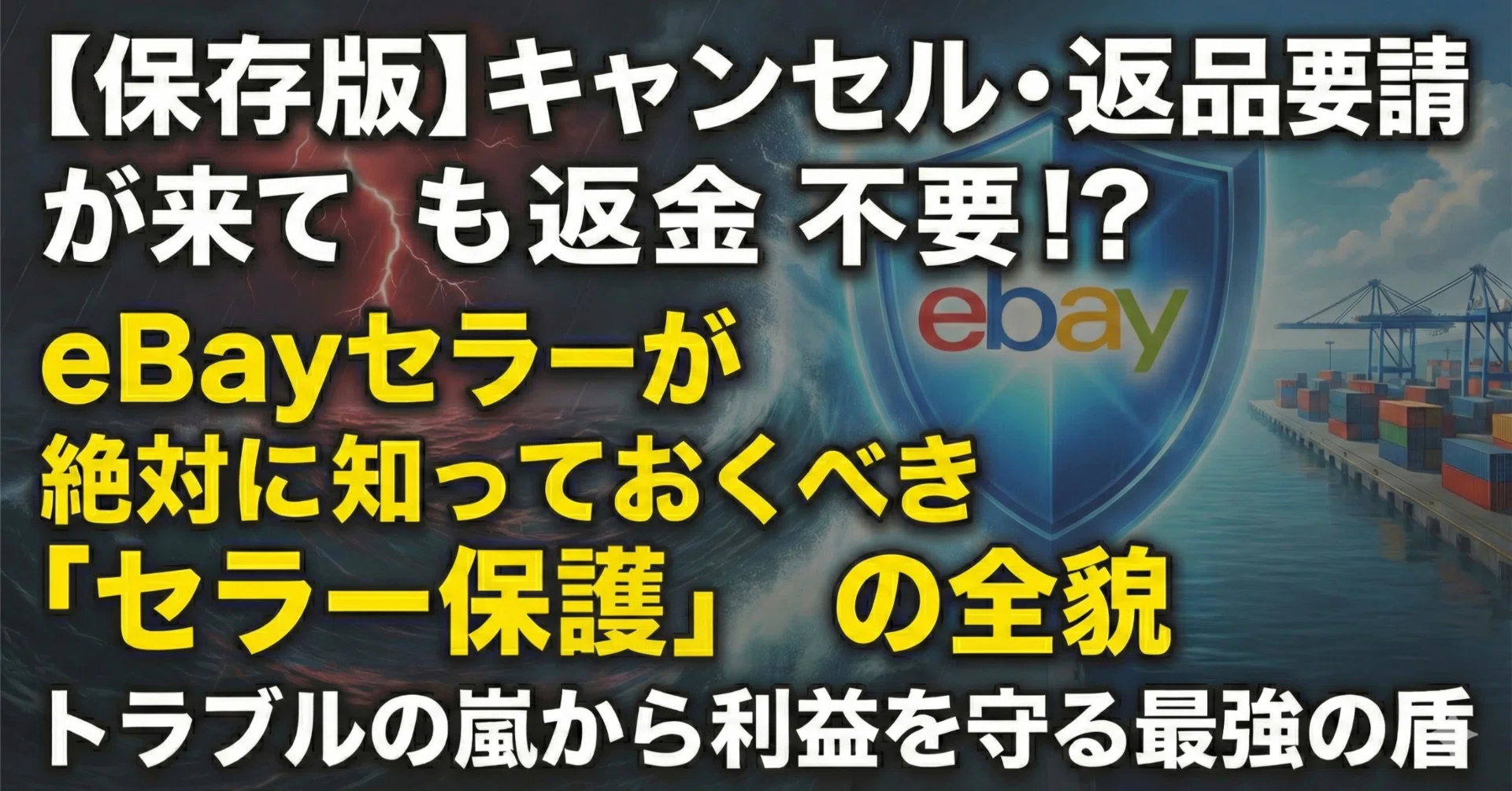 保存版】キャンセル・返品要請が来ても返金不要!? eBayセラーが絶対に