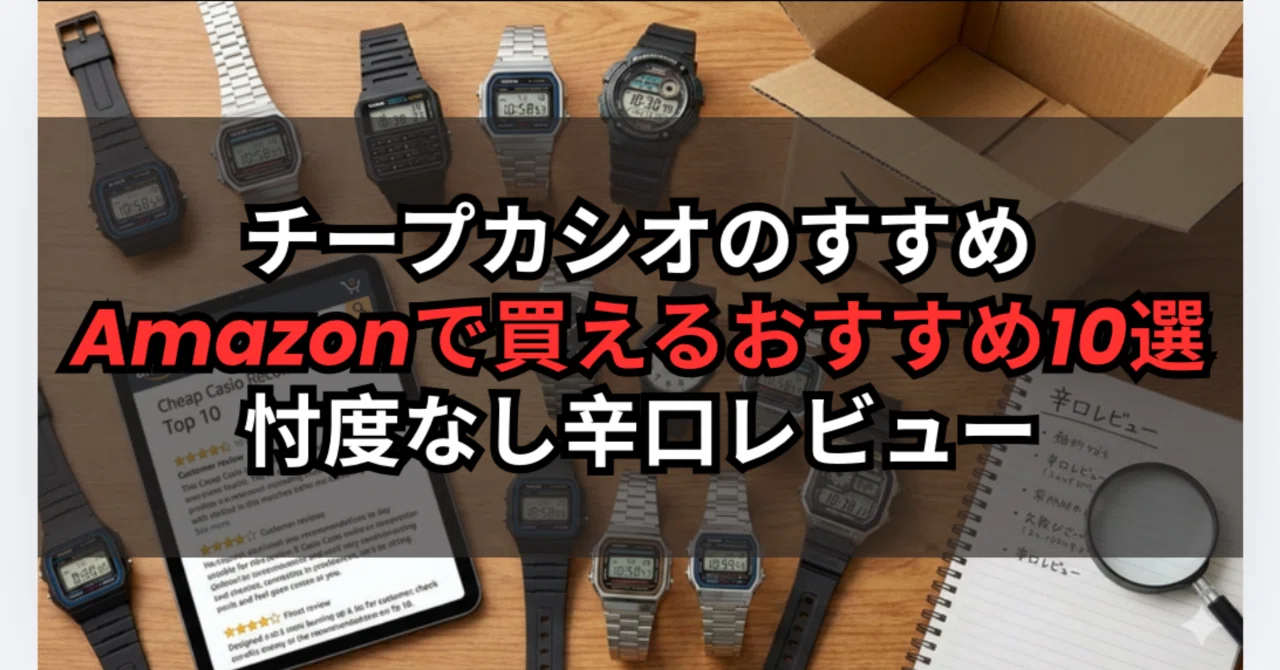チープカシオのすすめ】Amazonで買えるおすすめ10選｜忖度なし辛口 