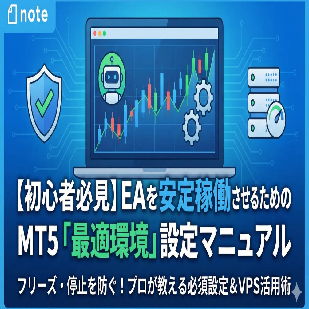 初心者必見】EAを安定稼働させるためのMT5「最適環境」設定マニュアル