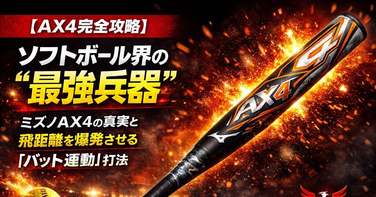 AX4完全攻略】ソフトボール界の“最強兵器”を使いこなす。ミズノAX4の