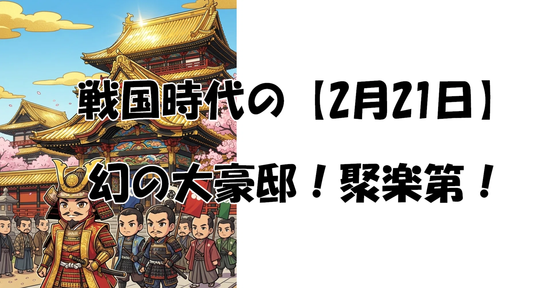 戦国時代の2月21日】豊臣秀吉が大豪邸「聚楽第」の造営を開始!|モノ 戦国時代の2月21日】豊臣秀吉が大豪邸「聚楽第」の造営を開始!|モノ