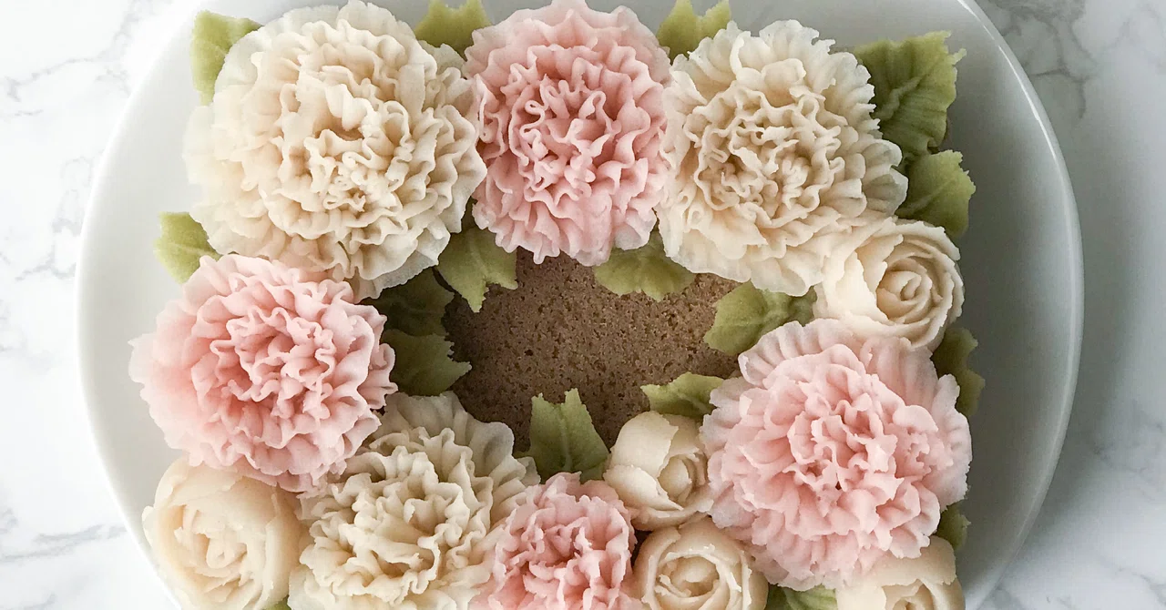 母の日 カーネーションケーキ k baking lab note