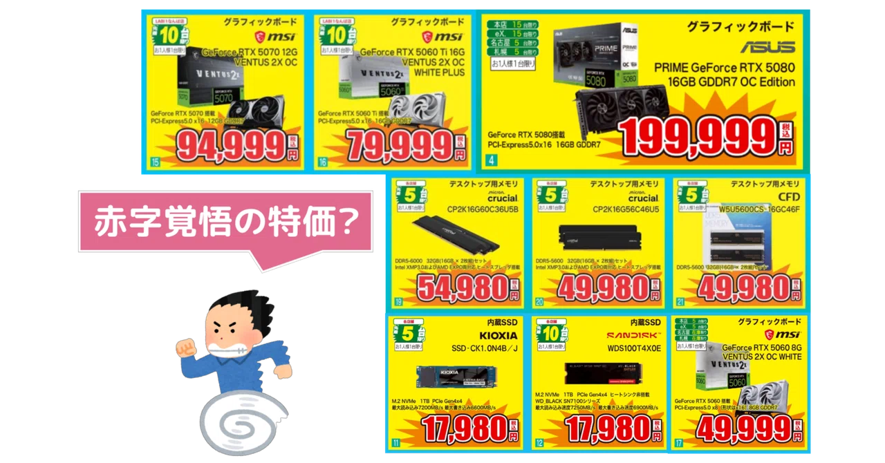 デスクトップPCパーツ　CPU GPU等パーツ類　まとめ売り 迷うなら買え！】自作PCパーツのオススメ週末特価品をまとめてみた