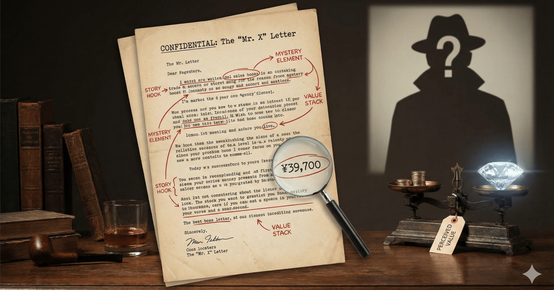 ジェイ・エイブラハムの「ミスターX」セールスレターを完全解剖｜謎