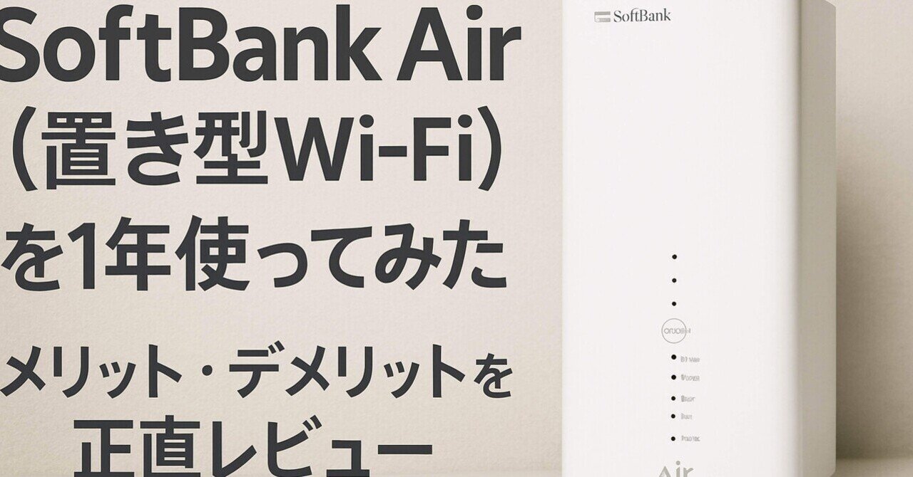1年使った本音】SoftBank Air（置き型Wi-Fi）は実際どう？新宿区1LDKで