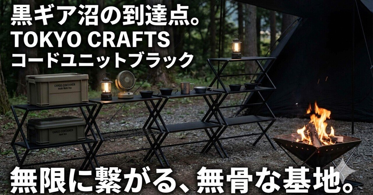 黒ギア沼】無限に繋がる無骨な基地。TOKYO CRAFTS「コードユニット