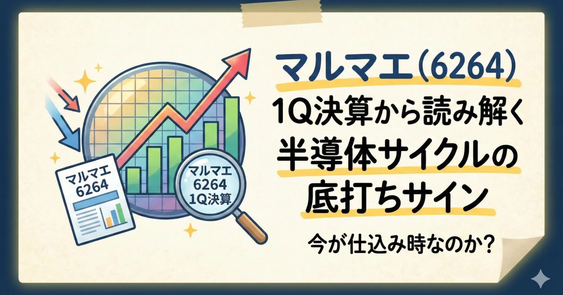 マルマエ（6264）の1Q決算から読み解く半導体サイクルの底打ちサイン 