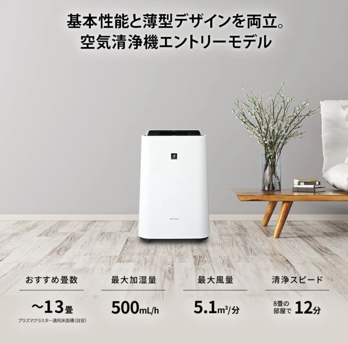 ☆花粉、新型コロナ、インフルエンザ対策 シャープ 空気清浄機 〜20畳