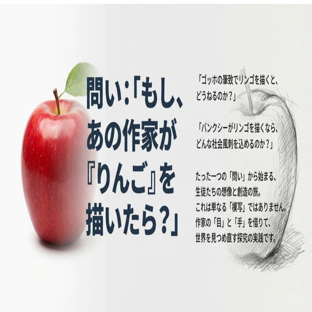 ー鑑賞の授業ー 「もし、あの有名アーティストが最新作として『りんご