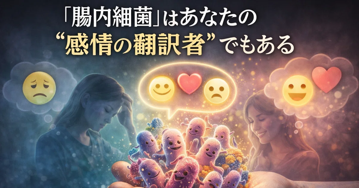 Your "Gut Bacteria" Are Also Your "Emotional Translators"｜トーマス
