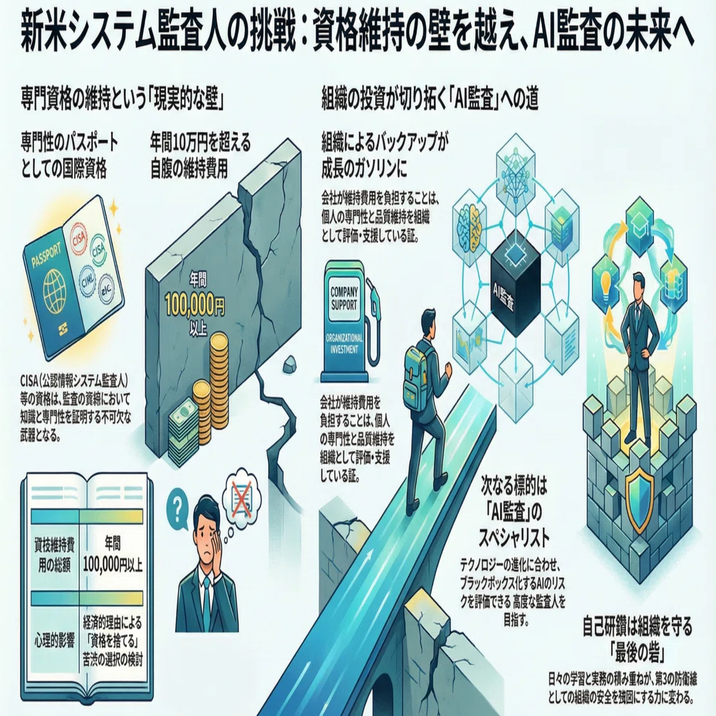 新米システム監査人と資格維持の現実｜williberht