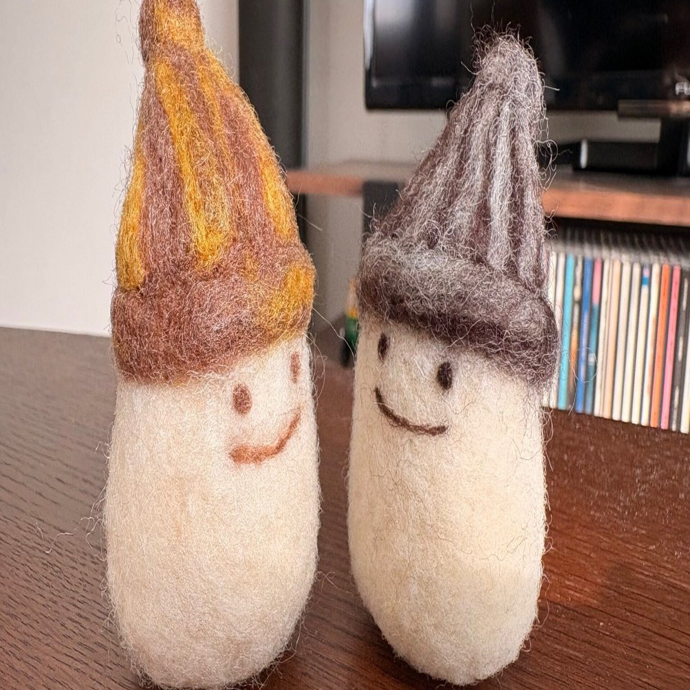 羊毛フェルトの「ニット帽ちゃん」たちを作ってみた｜Mrs.O