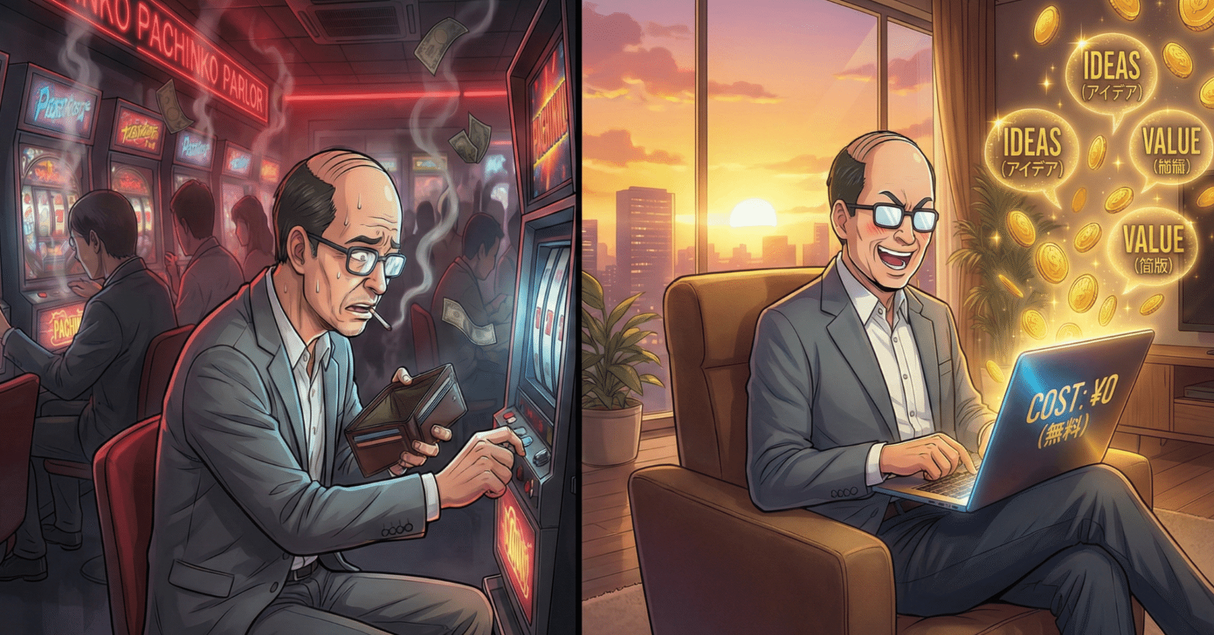 ビジネスは「ジャグラー」と同じ。AIを使えば、タダで一生レバーを