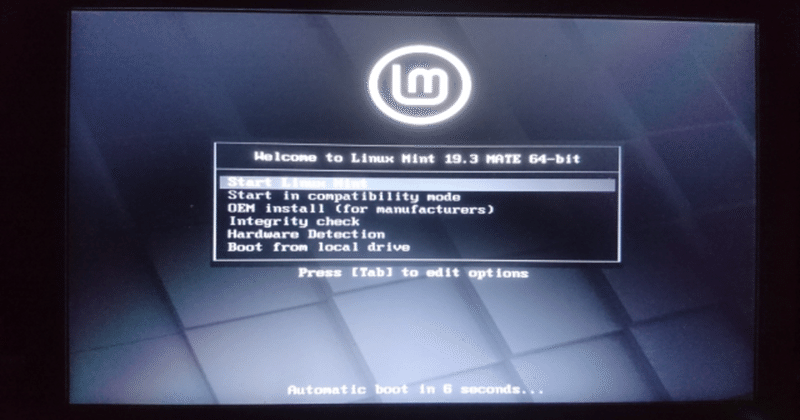 ジャンクPCにLinux mintを入れた話