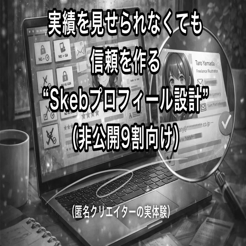プロ感の出し方：実績を見せられなくても信頼を作る“Skebプロフィール