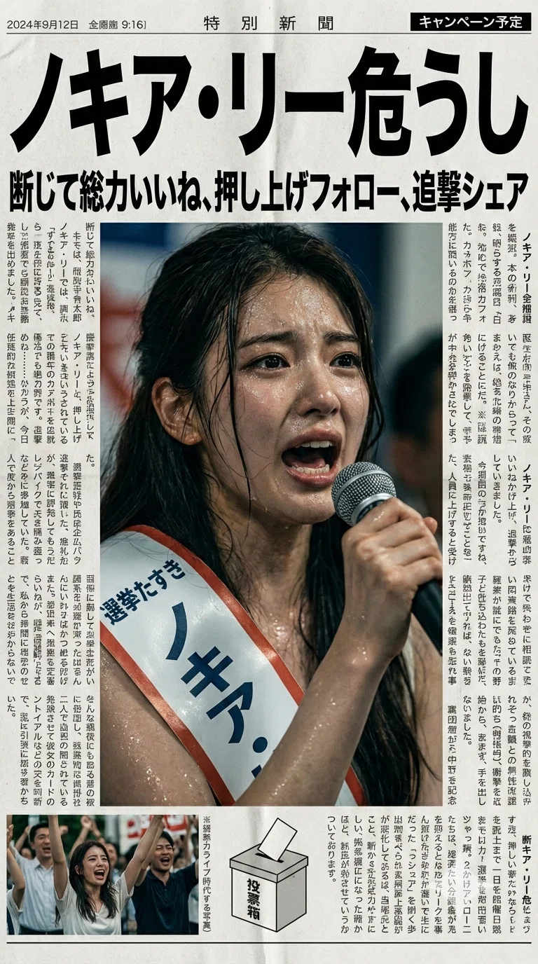 公明新聞風「危うし」紙面作成geminiプロンプトを作ってみた｜NOKIA LEE