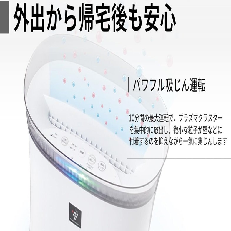失敗しない！花粉症対策に超おすすめ シャープ 空気清浄機 FU-S50-W