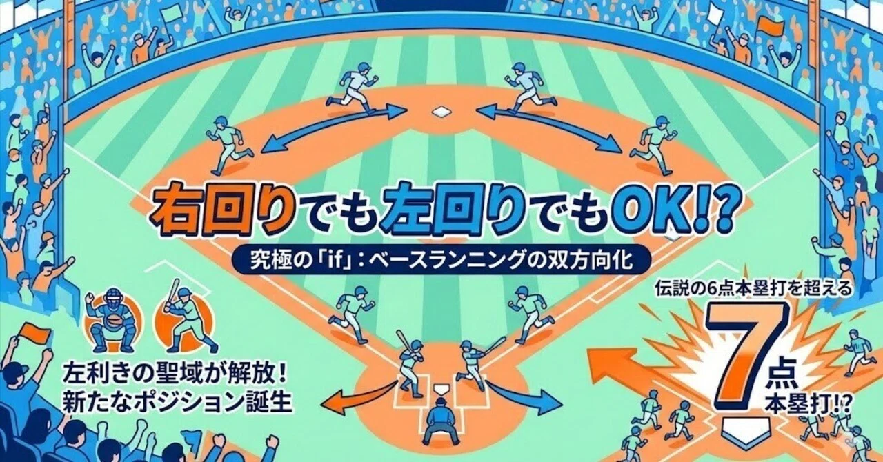 新ルール】野球のベースランを「自由」にしたら、どう変わるか？｜お