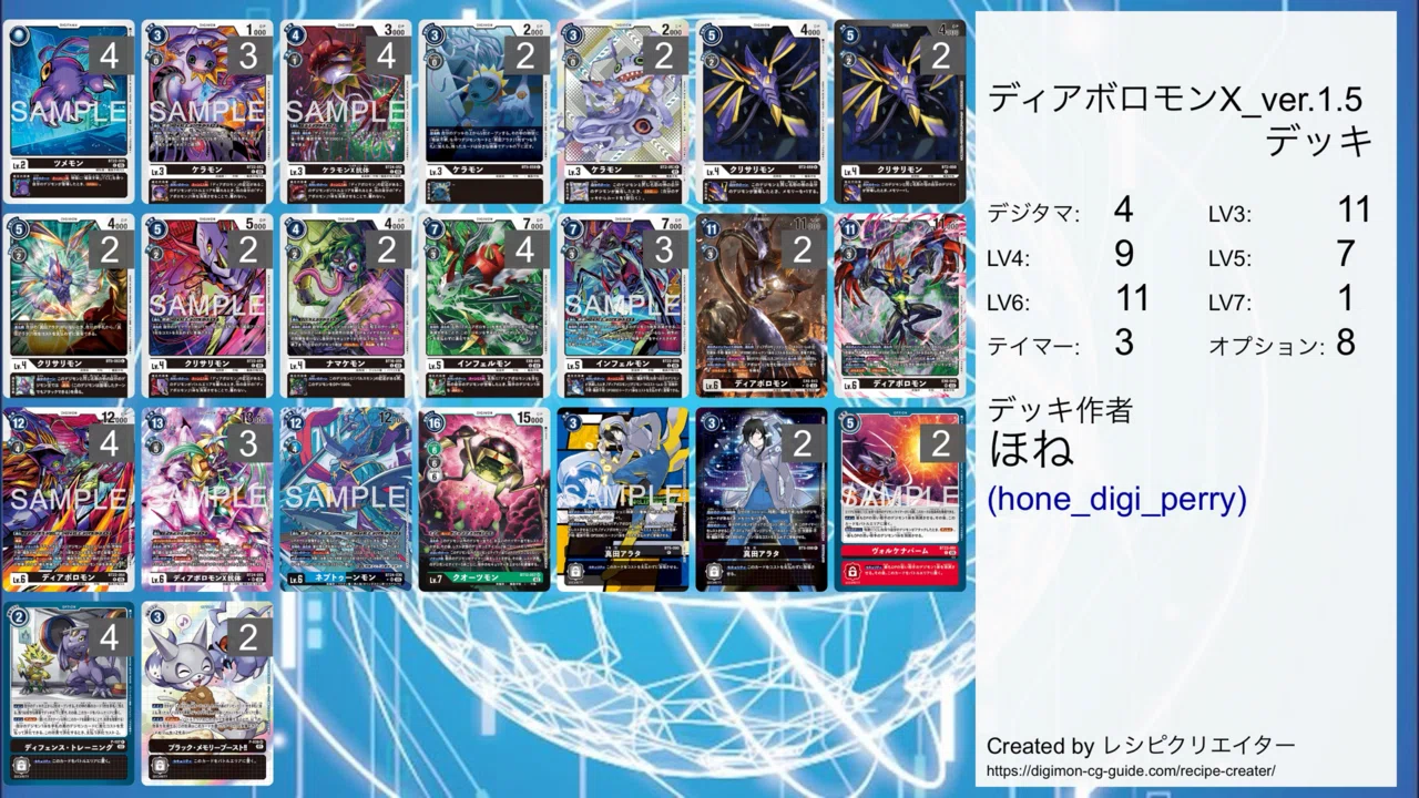 ディアボロモンデッキ＋調整パーツ付き がんばれディアボロモン｜ほね