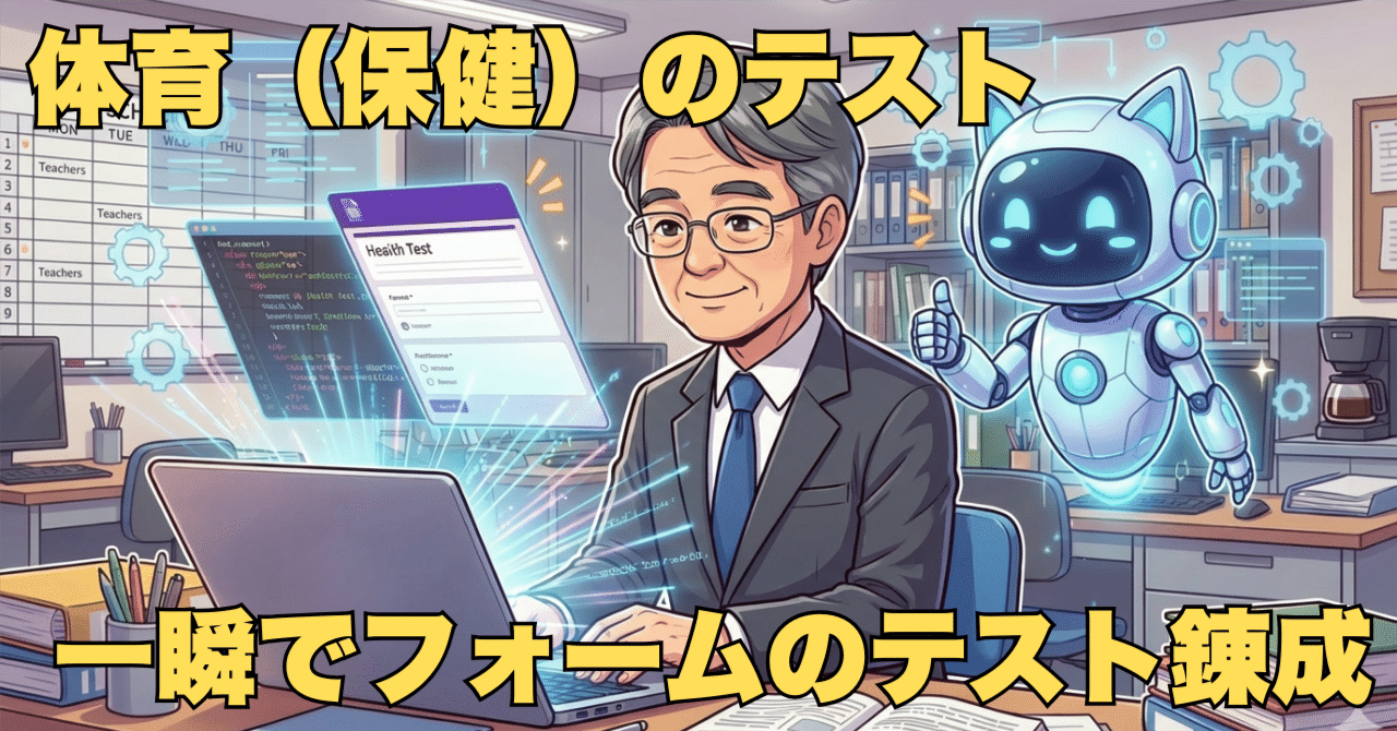 体育（保健）のテスト作り：GeminiとGASで一瞬にしてGoogleフォームの