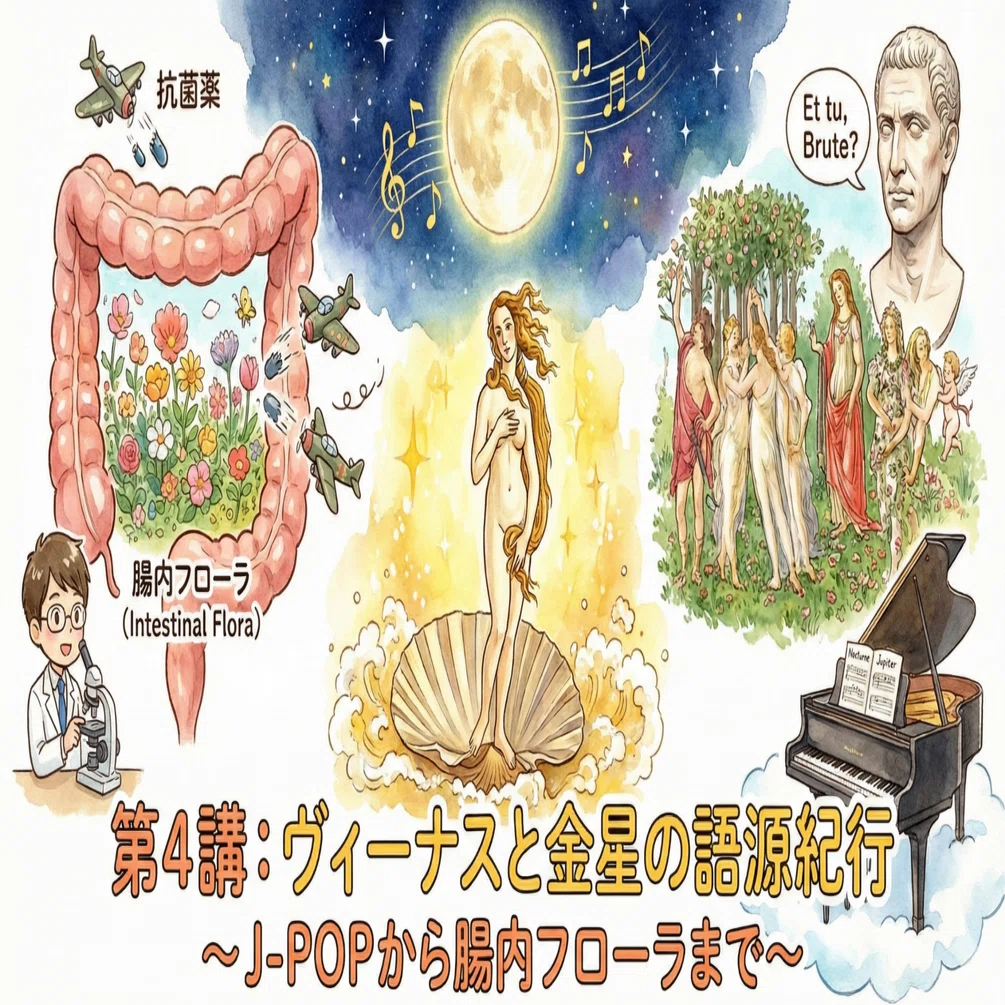 第4講】なぜ金星は「ヴィーナス」なのか？ J-POPから腸内フローラまで