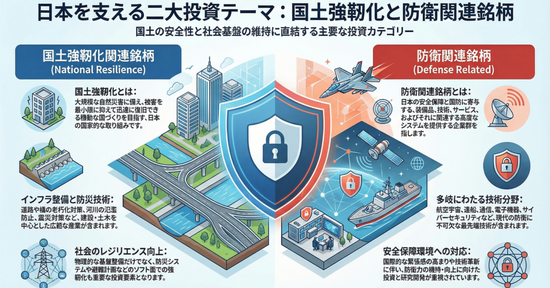国土強靭化＆防衛銘柄｜本日のマーケットまとめ