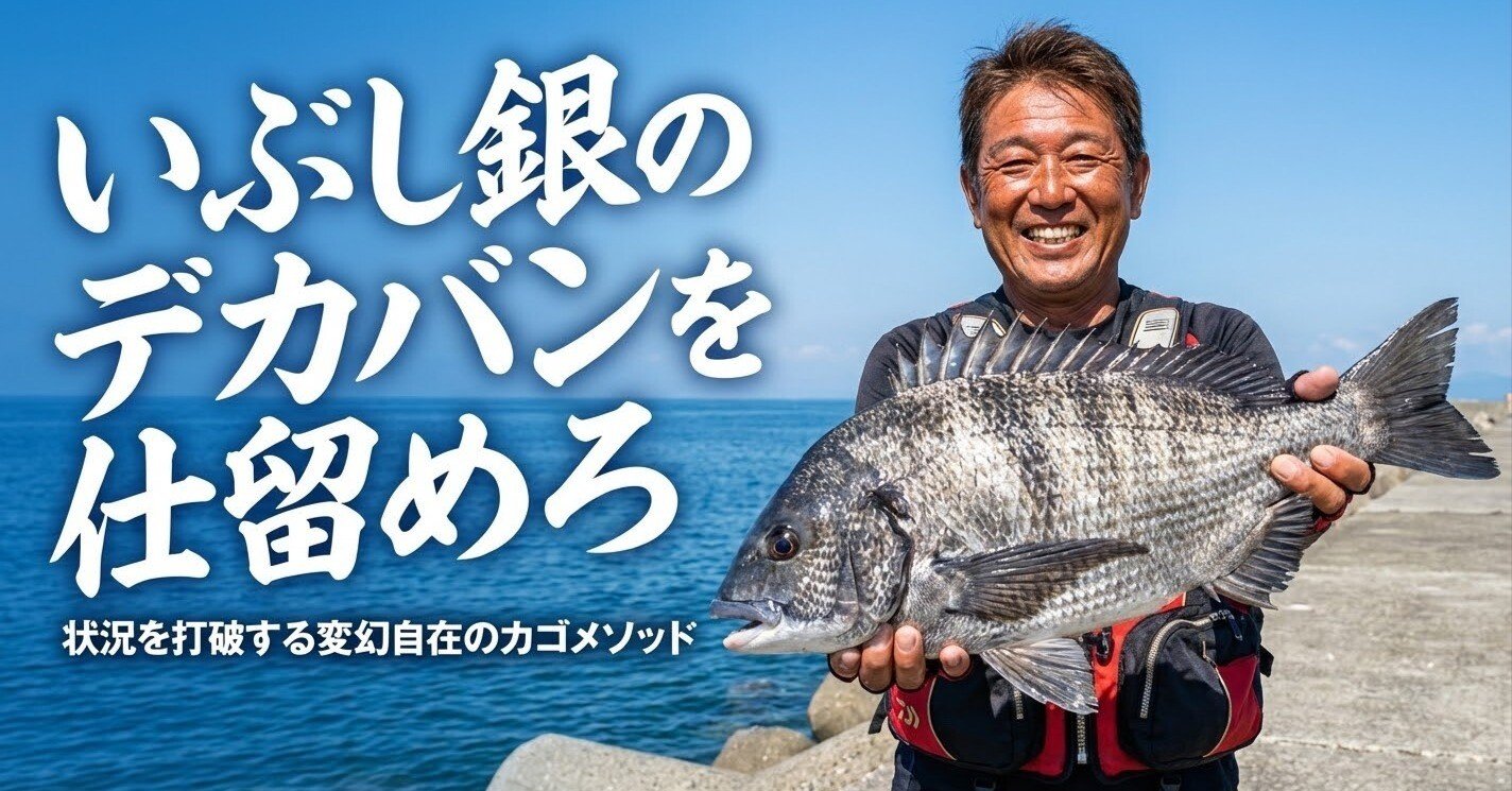 完全攻略】チヌ（黒鯛）はカゴ釣りで釣れ！フカセ不要で一年中狙える
