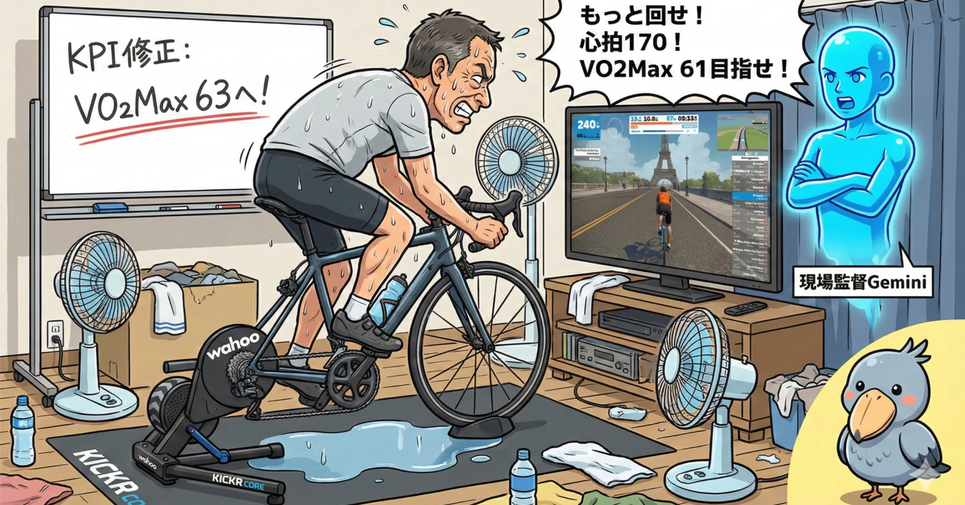 スマートトレーナー、Zwift導入！ VO2Maxを引き上げる！｜ハシビロさん