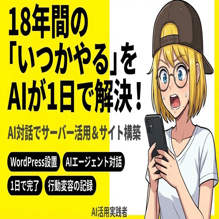 18年間「いつかやる」だったアフィリエイトをAIが1日で始めさせた｜kishi27