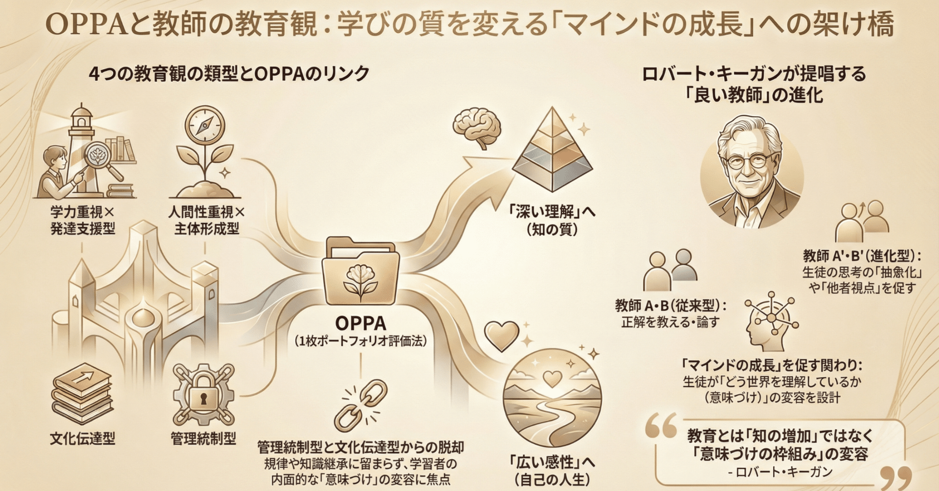 OPPAと教師の教育観：学びの質を変える「マインドの成長」への架け橋