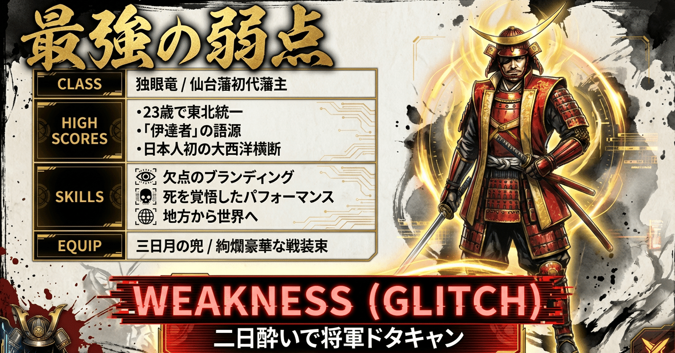 ⚔【伊達政宗】最強の弱点「二日酔いで将軍ドタキャン」｜独眼竜の逆転