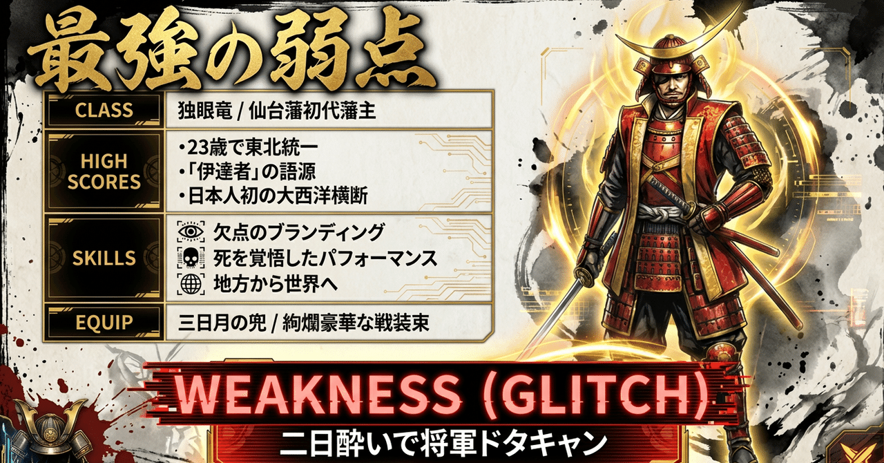 ⚔【伊達政宗】最強の弱点「二日酔いで将軍ドタキャン」｜独眼竜の逆転