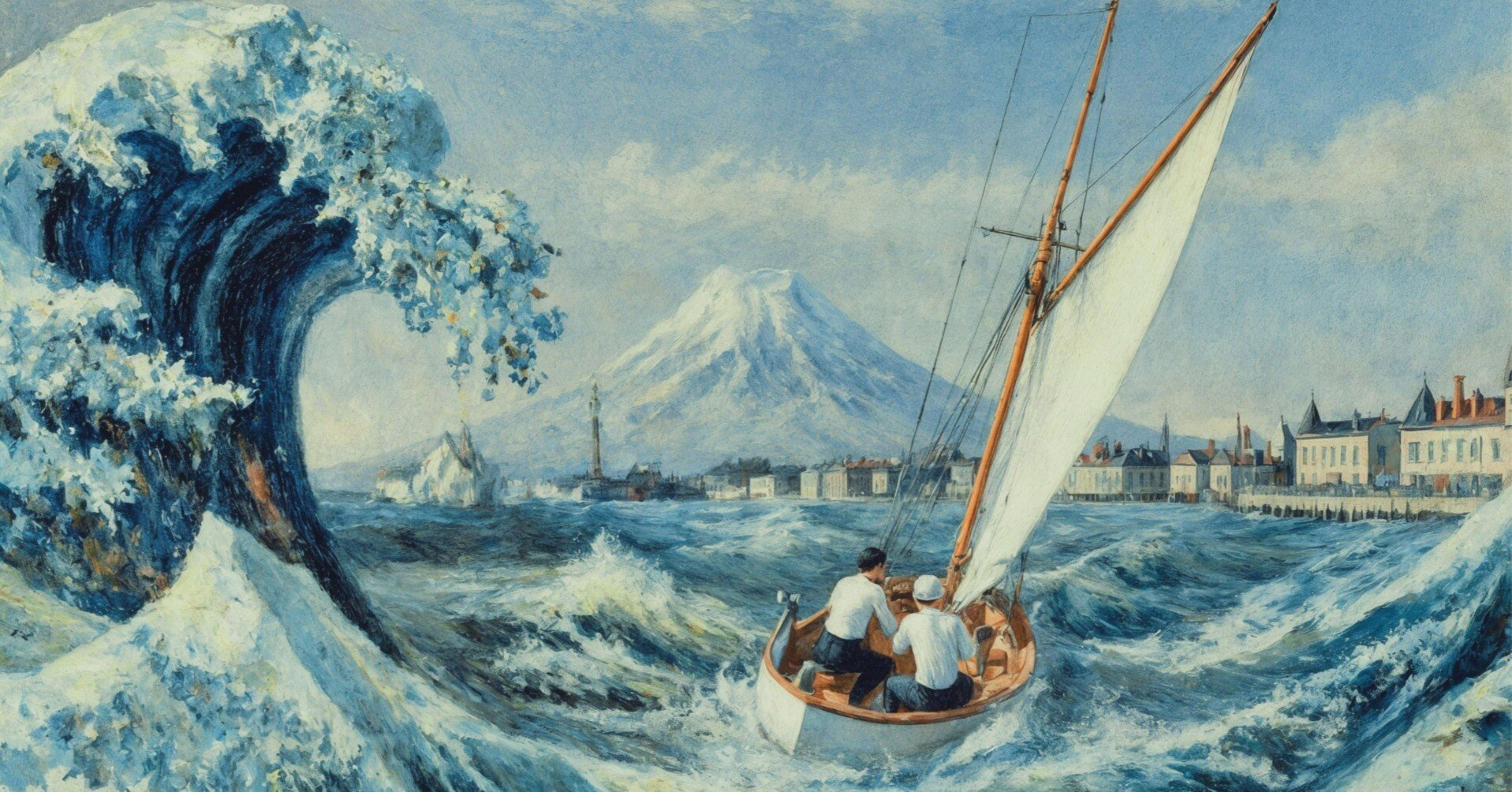 Hokusai × Hopper – The Crossing Wave（北斎 × ホッパー ― 越えてゆく