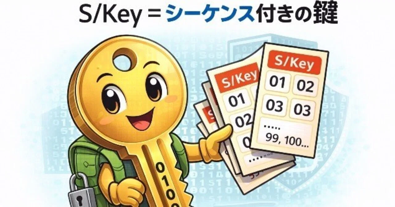 ?にじいろ式｜S/Key方式のイメージ（物語で覚える）｜にじいろ｜支援 