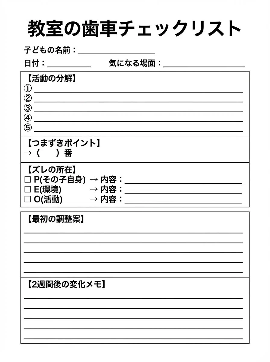 学校作業療法のすすめ】「この子、なぜ困っている？」が見えてくる