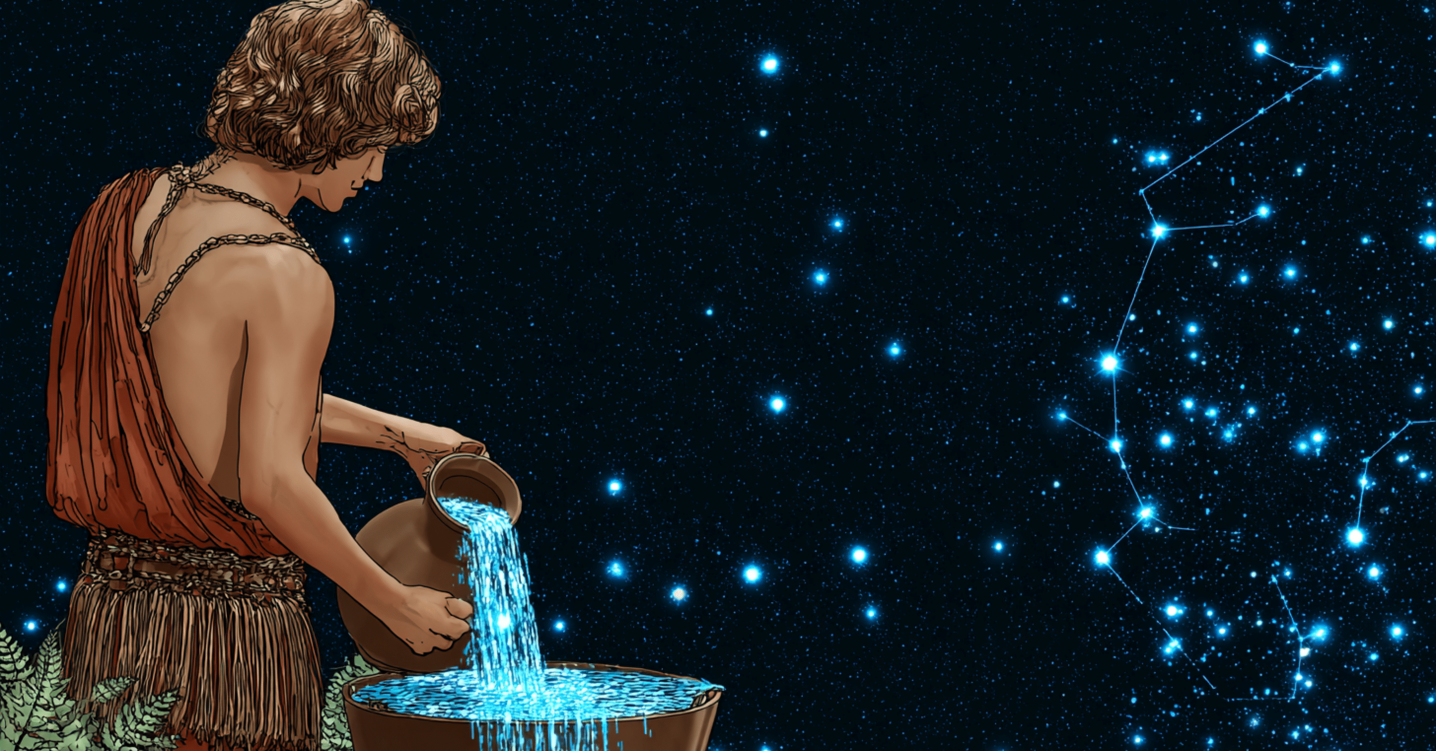 AIイラスト]水瓶座｜みぽぽ