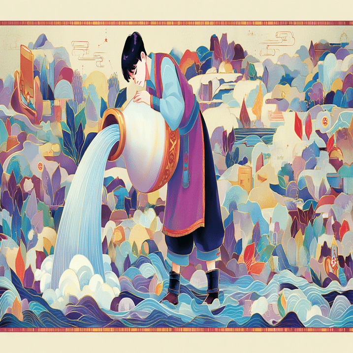 AIイラスト]水瓶座｜みぽぽ