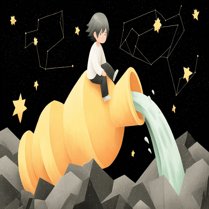 AIイラスト]水瓶座｜みぽぽ