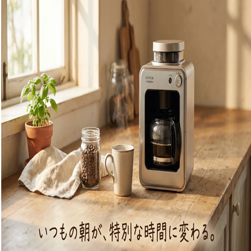 おうちカフェが叶う！シロカ「カフェばこ SC-A372」で始める、豊かな 