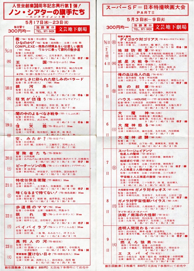 あの頃 文芸坐で 7 松田優作 火野正平 アウトロー映画の時代 谷口浩之 Note