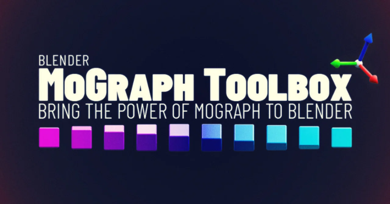 【Blender Mograph Toolbox】Mographのような操作感をBlenderで行おう｜YOKO