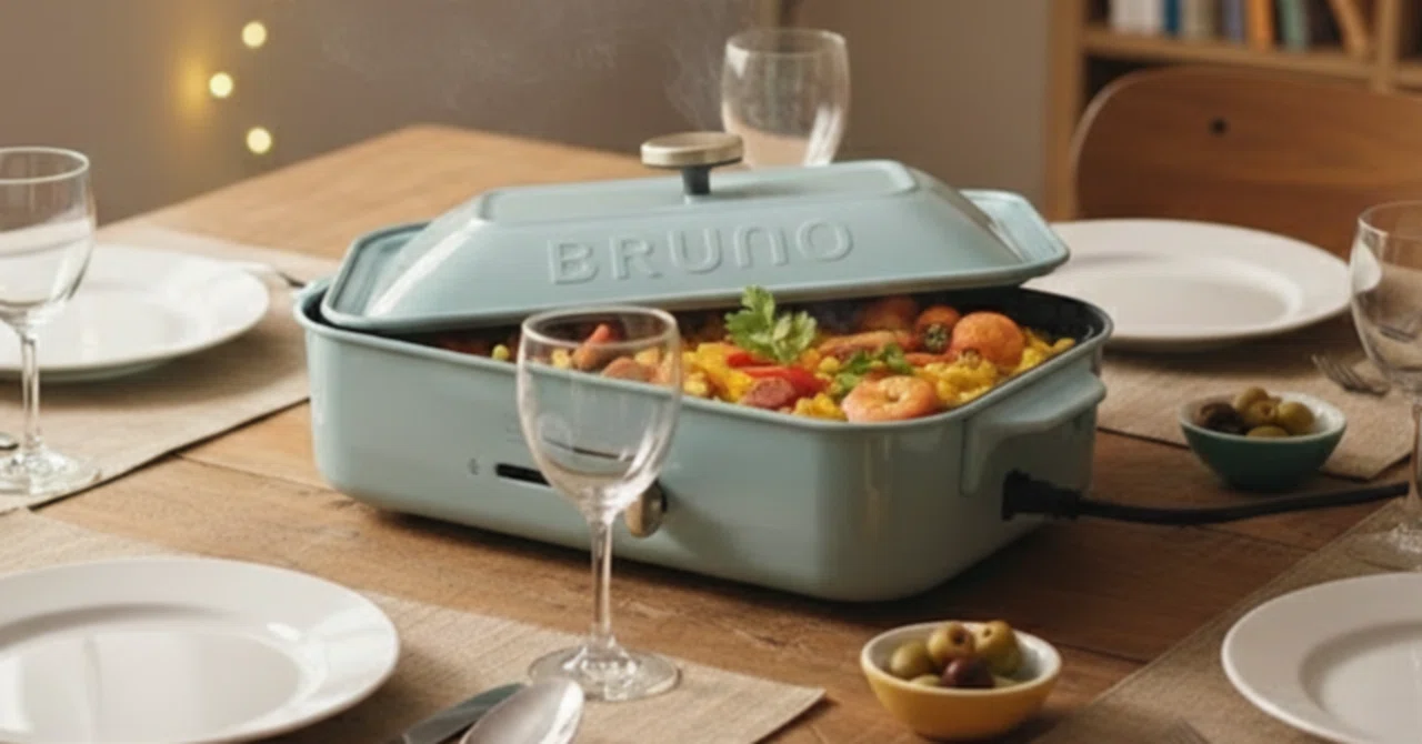 ブルーノ真ん中一台　左右のは売れました 累計300万台突破！】BRUNOコンパクトホットプレート口コミ「食卓を彩る