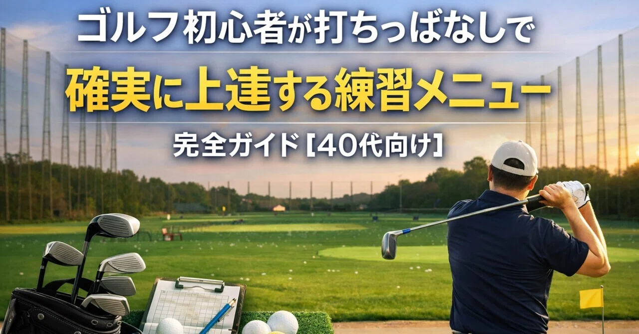 17 ゴルフ初心者が打ちっぱなしで確実に上達する練習メニュー完全