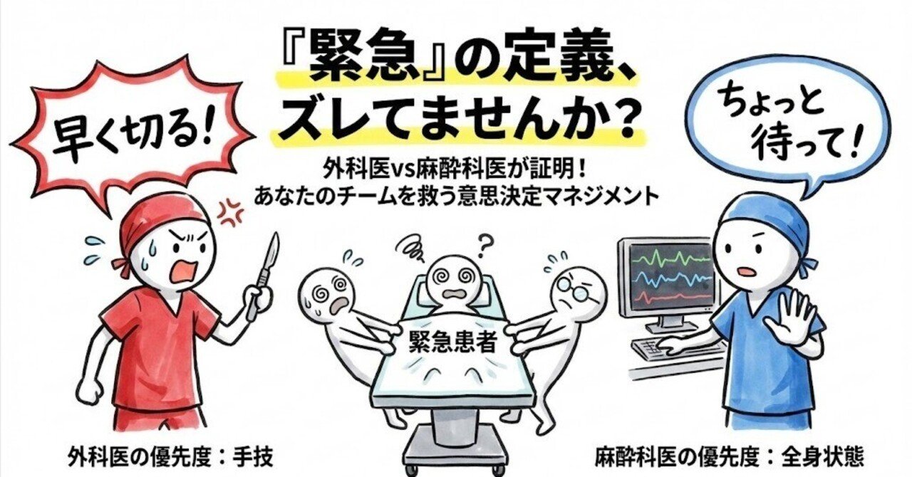20260221]緊急手術の優先順位判断に関係する専門職間で「合意」は存在