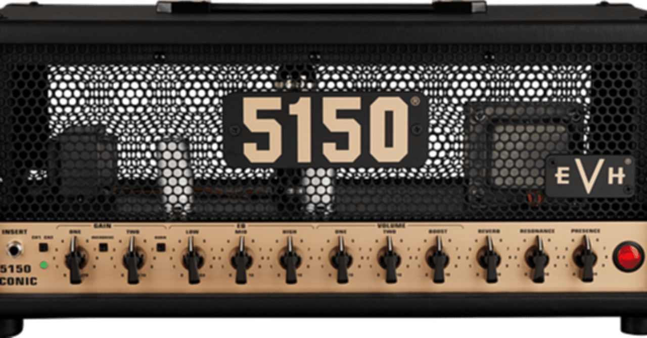 EVH 5150 ICONIC SERIES 15W EL34 HEADで、ヴァン・ヘイレンのブラウン