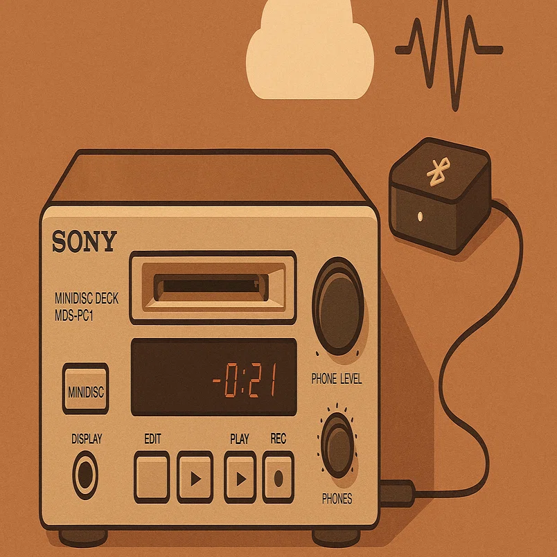 90年代の名機「Sony MDS-PC1」をBluetooth対応＆クラウド連携して