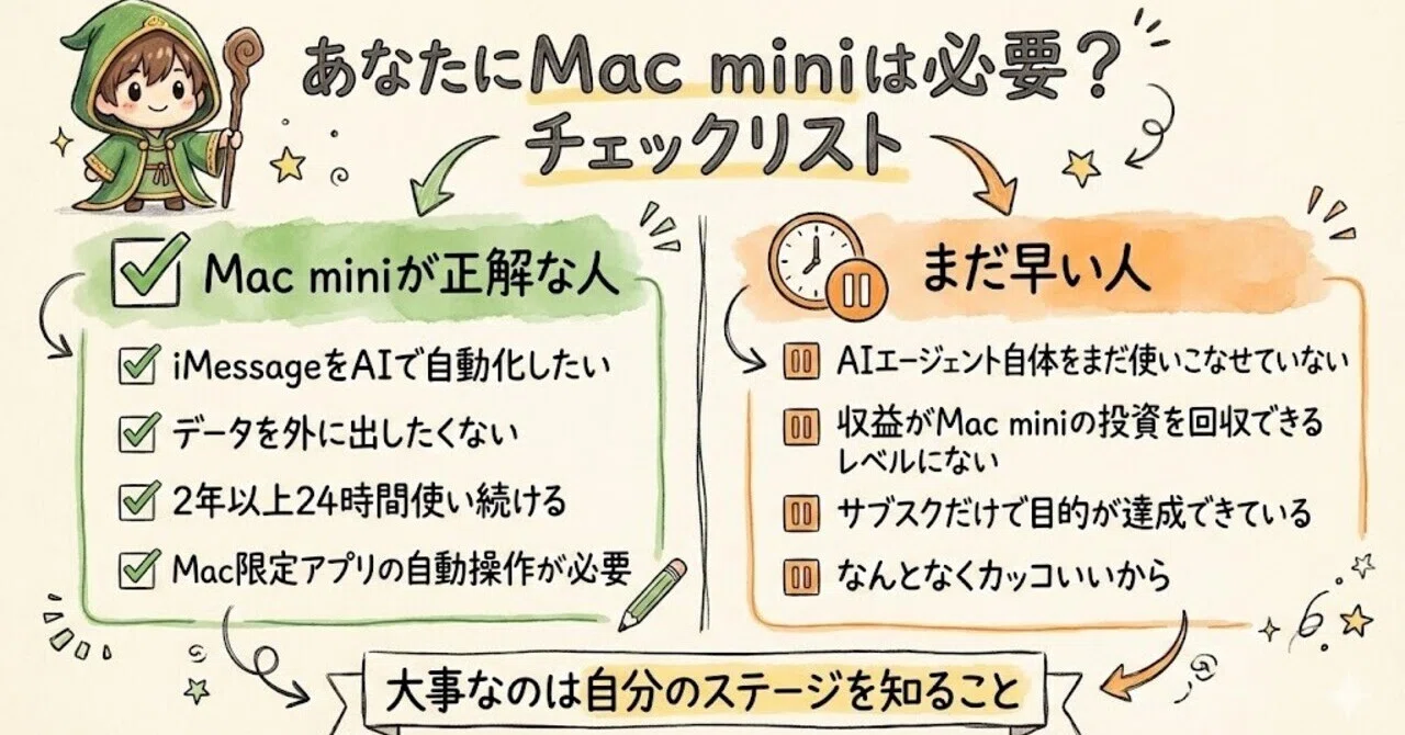 AIエージェントにMac miniは本当に必要？ — 10万円かける前に知って