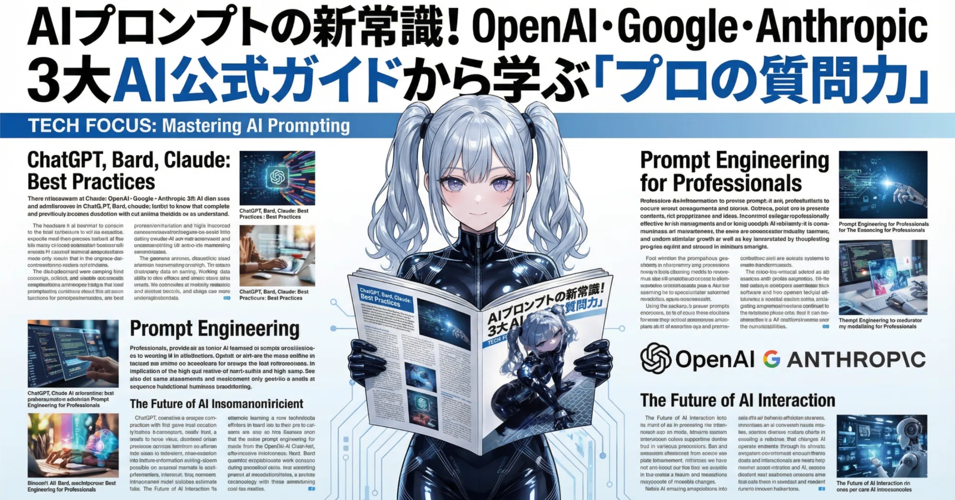 AIプロンプトの新常識！OpenAI・Google・Anthropic 3大AI公式ガイド
