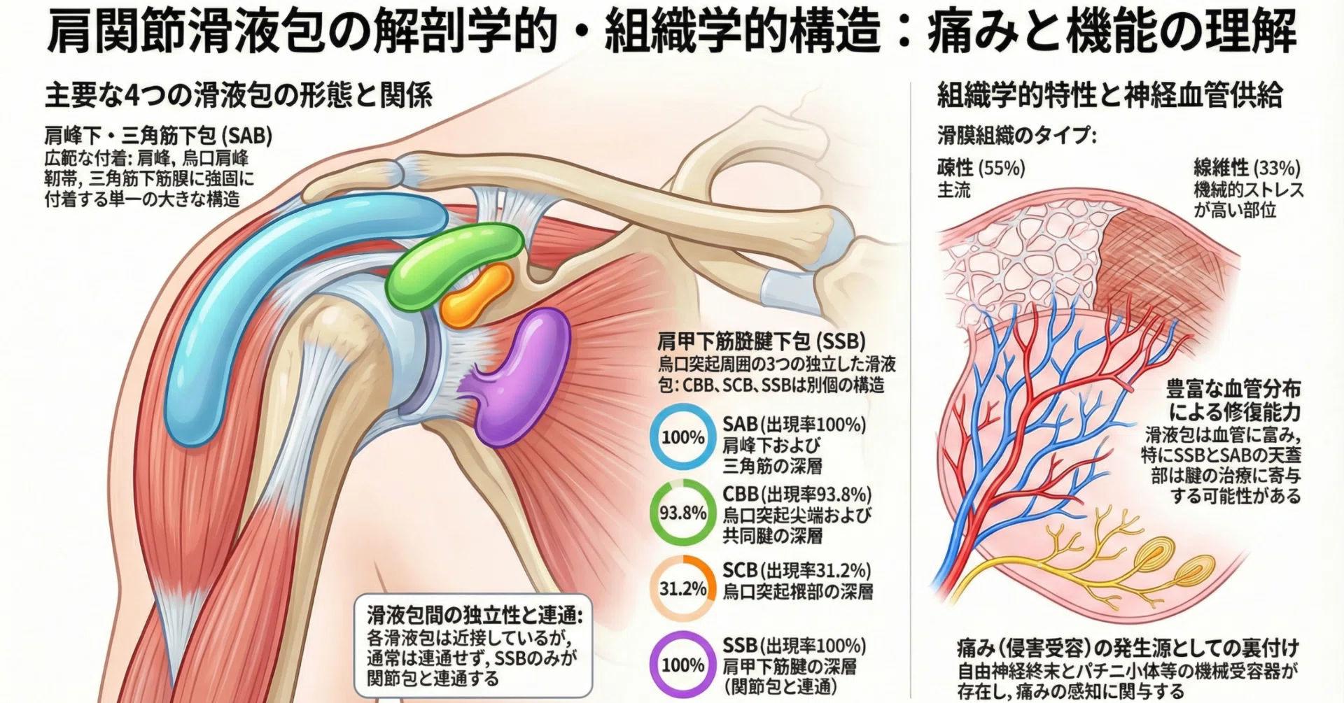 肩の痛みの正体？解剖学が解き明かす「滑液包（ボルサ）」の驚くべき