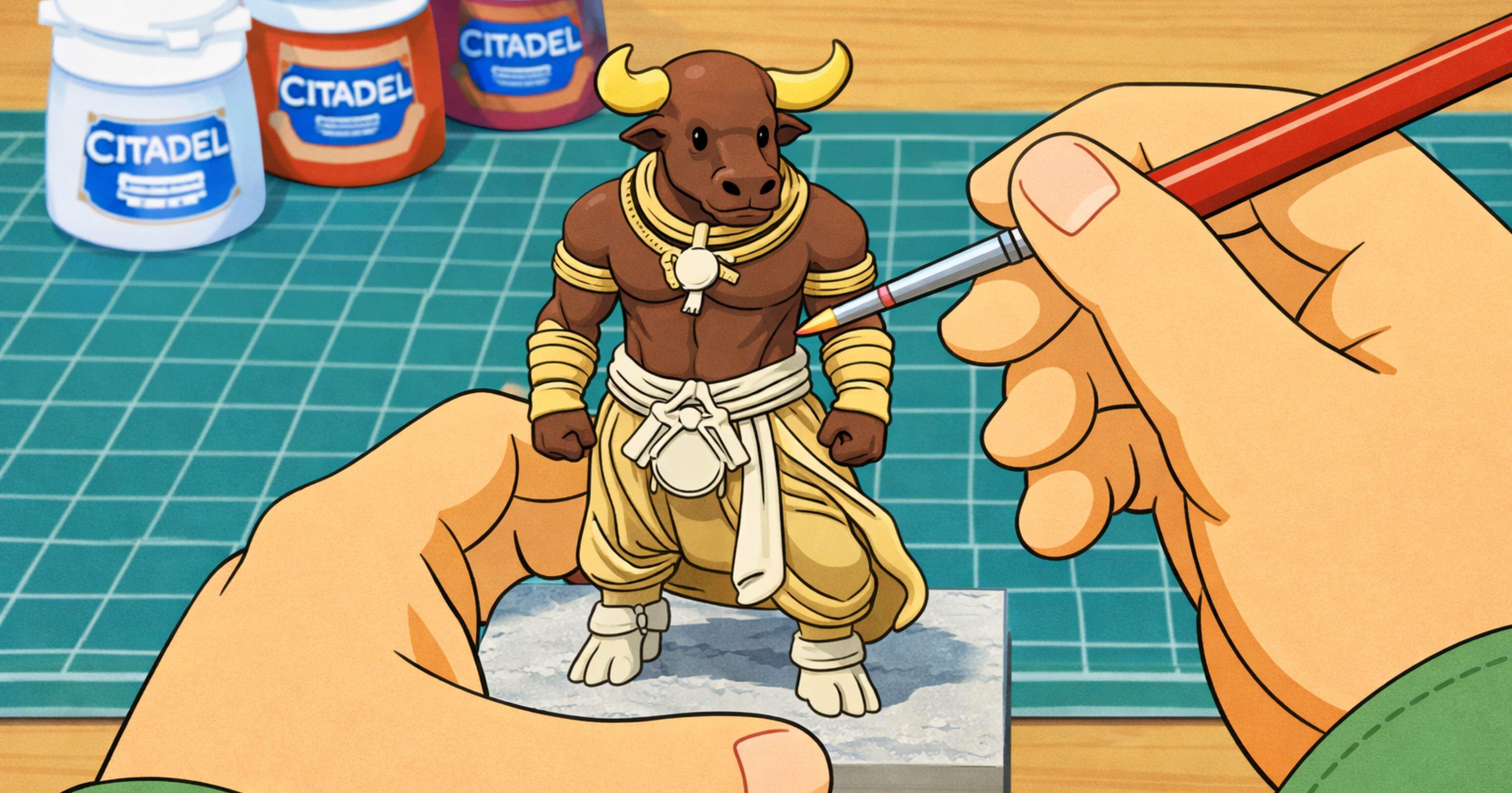 ミニチュアペイント: 大ミノタウロス編①｜iloveafv